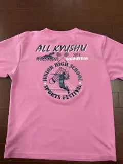 United Athle バドミントンTシャツ Mサイズ ピンク　希少カラー