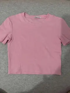 ZARA ピンク 半袖Tシャツ M