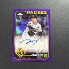 250枚限定 松井裕樹 2024 Topps Chrome 直筆サインカード