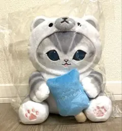 モフサンド 一番くじ A賞 シロクマにゃんのアイスぬいぐるみのサムネイル