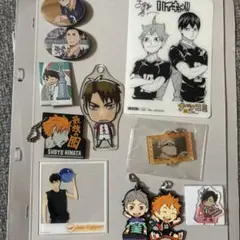 ハイキュー!! 缶バッチ ストラップキーホルダー まとめ売り 月島蛍 及川徹