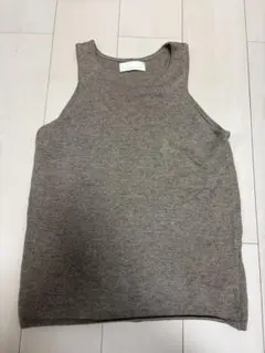 GALLARDAGALANTE ノースリーブ ニット ブラウン