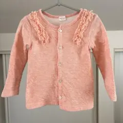 【キッズズー】フリルカーディガン　90㎝