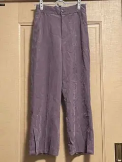 スラックス ワイドパンツ