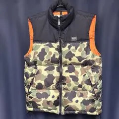 STUSSY カモ柄 ダウンベスト Lサイズ 汚れ確認1500円引き STUSSY カモ柄 ダウンベスト Lサイズ 汚れ確認1500円引き - メルカリ