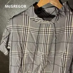 McGREGOR チェック柄 半袖ブラウス Mサイズのサムネイル