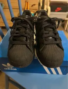 23.0~23.5adidas Superstar BEAMS黒 スニーカー