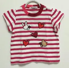 familiar ファミリア ボーダーTシャツ 80