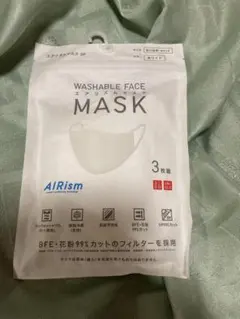 UNIQLO AIRism マスク 3枚組 ホワイト Mサイズのサムネイル