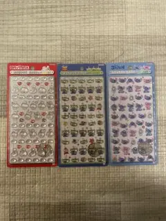 【正規品】ディズニー　ボンボンドロップシール　ミニ 3点セット