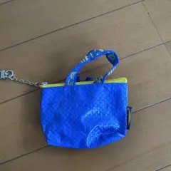 IKEA キーホルダー ミニバッグ ブルー