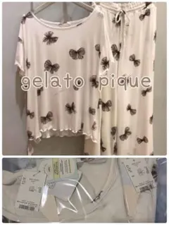 ジェラートピケ ストロベリー柄 タンクトップ＆ショートパンツ セットアップ ジェラートピケ ストロベリー柄 タンクトップ＆ショートパンツ