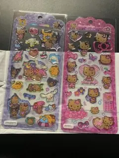 日焼けキティ サンリオ ドロップジェリーシール 2枚セット