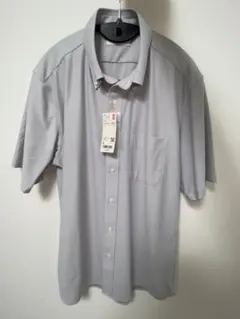 【新品タグ付き】ユニクロ ドライノンアイロン ジャージーシャツ（半袖）L