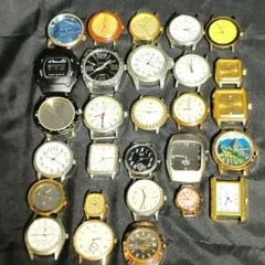 ジャンク　現状品　まとめ売り　フェイスのみ　セイコー　SEIKO　腕時計　28個