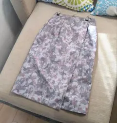 NATURALBEAUTYBASIC ジャガードプリントスカート S