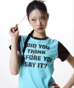 luvistrue Tシャツ　y2k 英字プリント　韓国ブランドのサムネイル