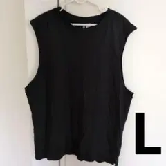 H&M ブラック黒　 タンクトップ　メンズ　Lのサムネイル