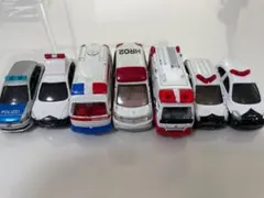 ミニカー 7台セット 警察・救急車・消防車