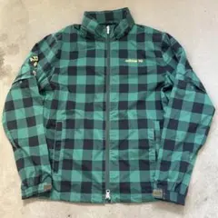 00s adidas チェック柄ジャケット ブラックウォッチ ギミック y2k
