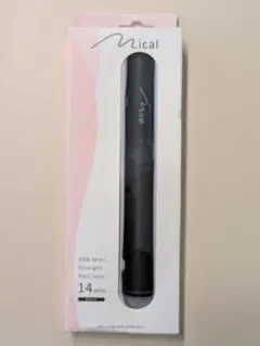 Mical USB Mini ストレートヘアアイロン 14mm 黒