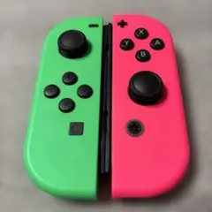 【美品純正完動品】任天堂 ジョイコン ピンクとグリーン①