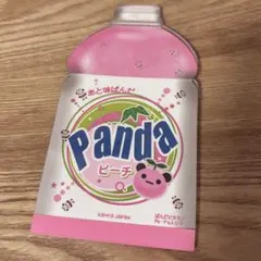【平成レトロ】カミオジャパン メモ帳　パンダピーチ　パロディ　ダイカット