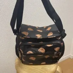 クマ柄ポーチ　おむつポーチ ベビーおむつバック オムツ替え おむつ入れ