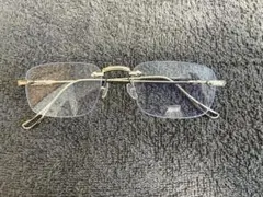 y2k リムレス サングラス メガネ 縁無 伊達メガネ 男女兼用 シルバー