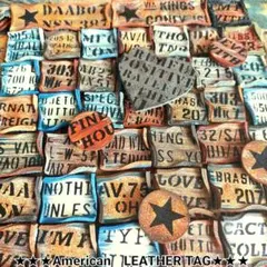 ★2.5×2.5　　3×2.5㎝★その他　革タグ　デニムリメイク　デニムチャーム