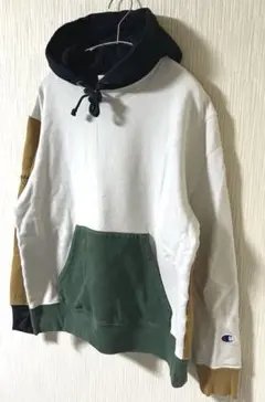 Champion マルチカラー クレイジーパターン スウェット パーカー レア