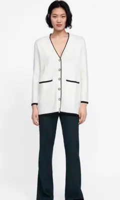 ZARA ニットセットアップ（カーディガン＋ニットパンツ）