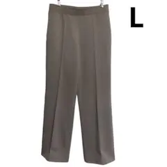 美品 ユニクロ ドライスウェットトラックパンツ（丈長め75cm）ブラウン L