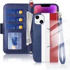 iPhone 14 Plus ケース 手帳型 MagSafe対応 ガラスフィルム