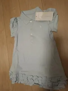 ラルフローレン　水色フリル付きポロワンピースセット　サイズ24M