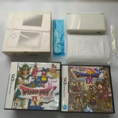 ニンテンドー DS Lite クリスタルホワイト 箱、ドラクエなどソフト7本付き