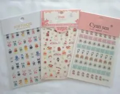 ネイルシール アンパンマンセット 3シートセット カラーシール