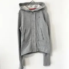 トミーガール フード付き スウェット パーカー ロゴ刺繍 XSサイズ