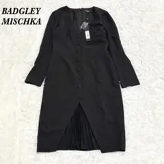 タグ付き未使用品 BADGLEY MISCHKA 6 長袖ワンピース ブラック