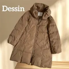最終価格　Dessinデッサン　ダウンコート　ブラウン　Lサイズ