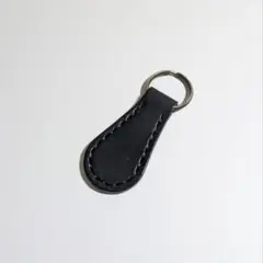 栃木レザー　サドルレザー　レザー　牛革　本革　革　本革レザー　キーホルダー　黒