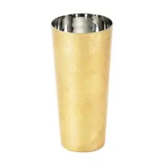 漆磨シーマ箔衣2重ピルスナーカップ(桐箱＆越前和紙コースター付)SCW-P801