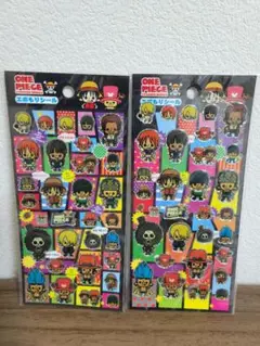 ONE PIECE エポもりシール 2枚セット　ぷっくりシール