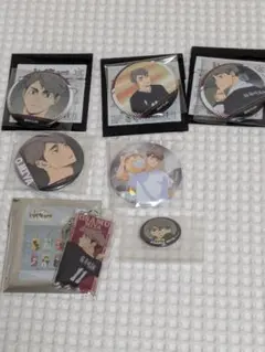 ハイキュー 宮治 缶バッジ アクリルキーホルダー