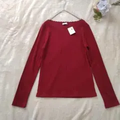 earth music&ecology スカラップネック 長袖カットソー M