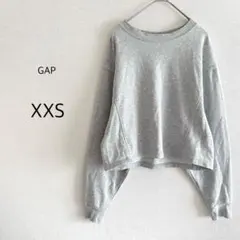 GAP ギャップ スウェット トレーナー グレー XXS クロップド丈 長袖