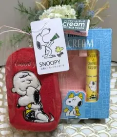 ★新品未使用 スヌーピー DHC リップクリーム ミニポーチ タグ付き セット