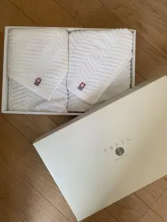 ★新品未使用★今治　フェイスタオル2枚セット　白