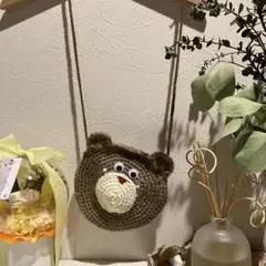くまさんポシェット　ハンドメイド 再値下げ！