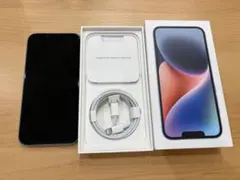 iPhone14 ブルー 128GB おまけつき 少々訳アリ - メルカリ